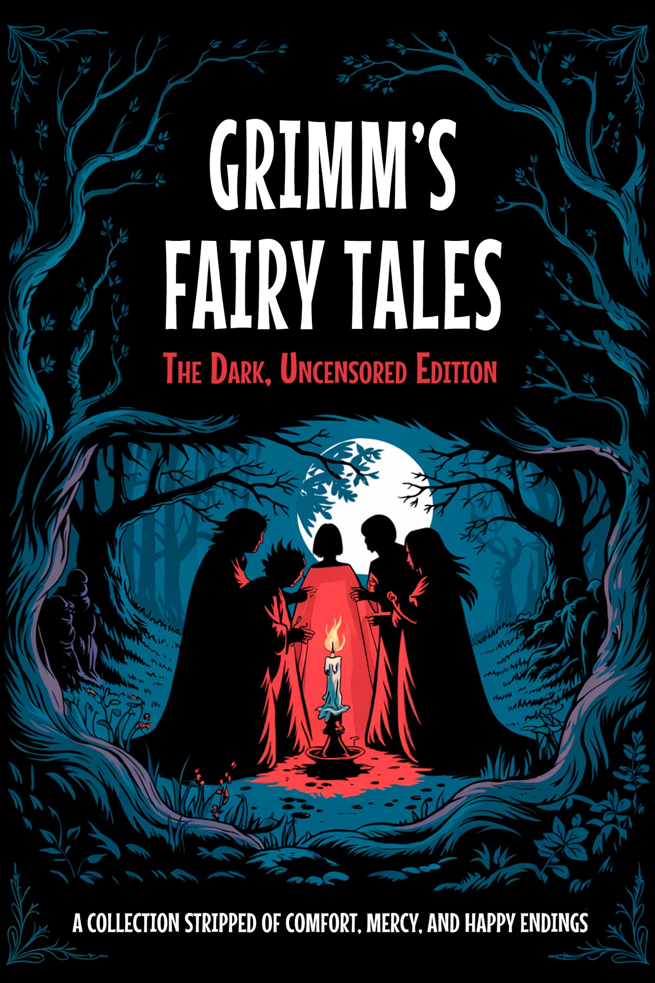 Grimm's Unfiltered Fairy Tales: The Archival Horror Edition (Illustrated)